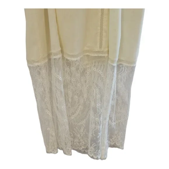 BCBGMaxAzria Runway Chantilly Lace Cream Cami Slip Dress Size XS - Picture 7 of 10